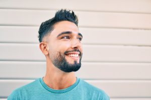 man with confident and attractive smile