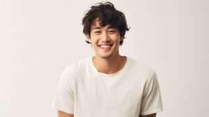 Smiling Korean man